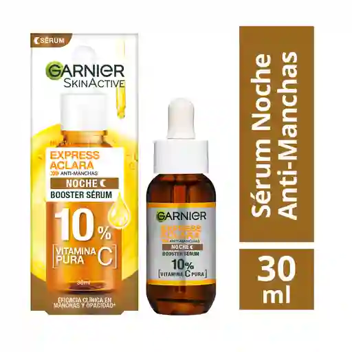 Serum Antimanchas Noche Garnier Express Aclara Vitamina C 30 ml