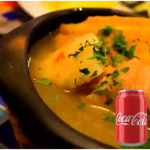 Combo Sancocho de Gallina +Cocacola Orig 330 ml