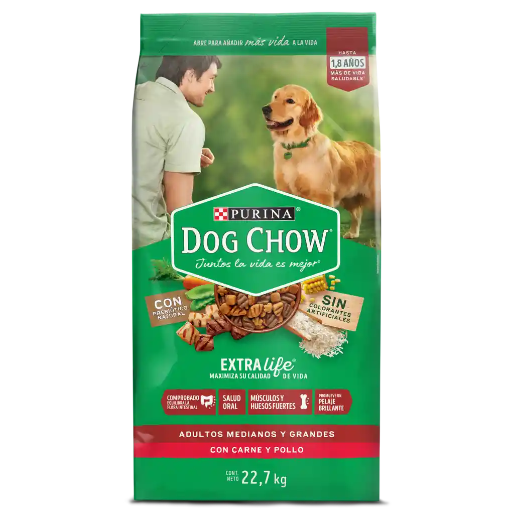 Comida para perro Dog Chow Adulto medianos y grandes x 22,7 kg
