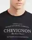 Camiseta Authentic Negro Sombrío Ultra Oscuro T. L Chevignon