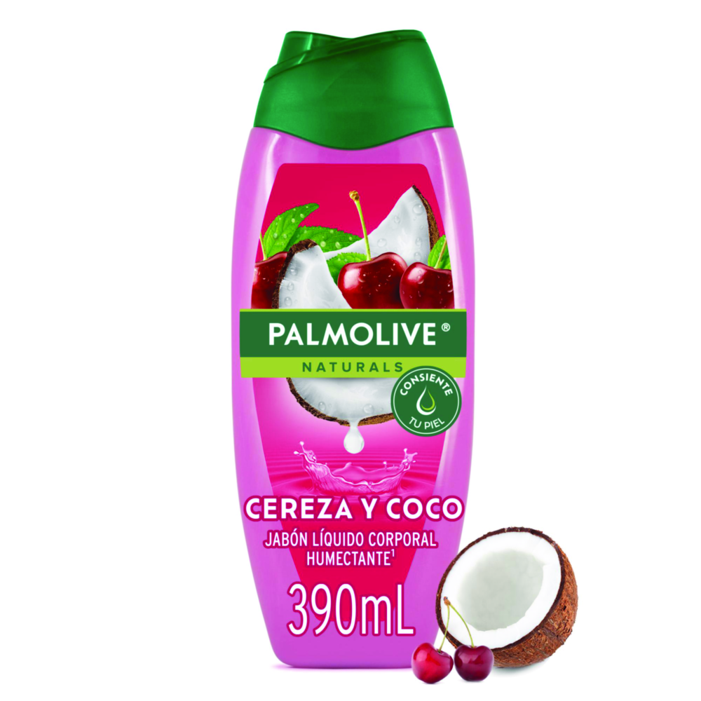 Jabón Liquido Corporal Palmolive Naturals Cereza y Coco 390 mL