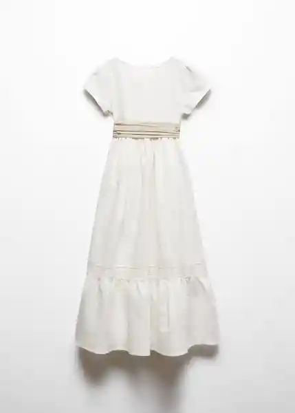 Vestido Mia Blanco Talla 11 Niñas Mango