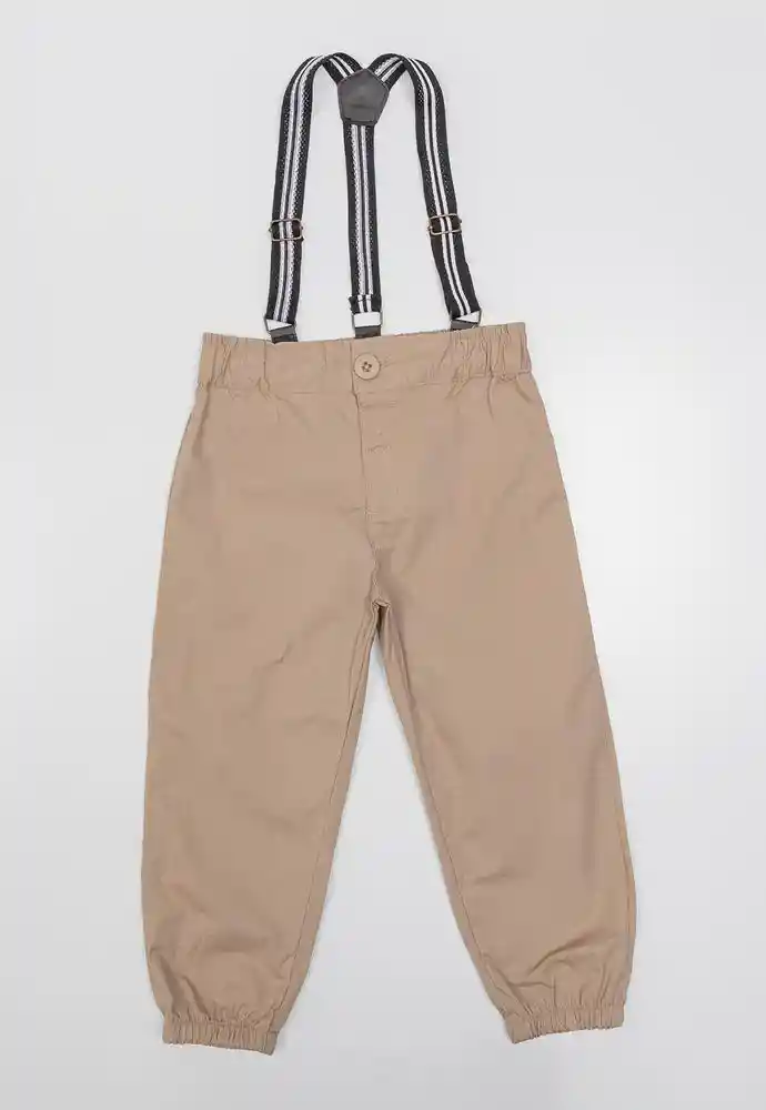 Pantalon 9/12meses-caqui