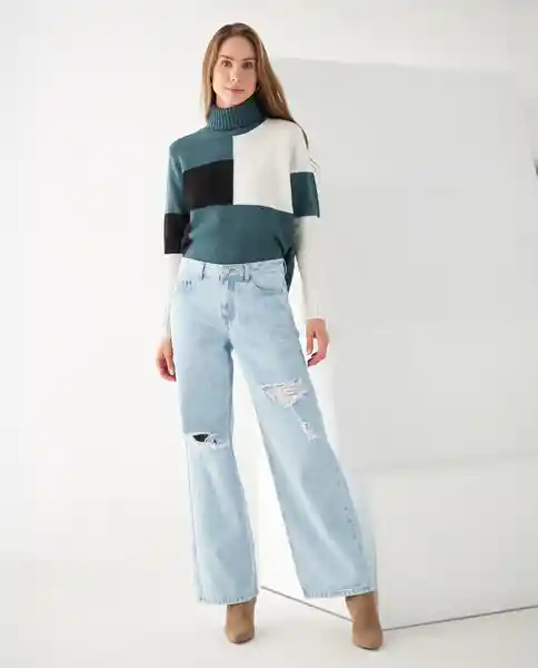 Jean Azul Hielo Medio Talla 12 672F015 Esprit