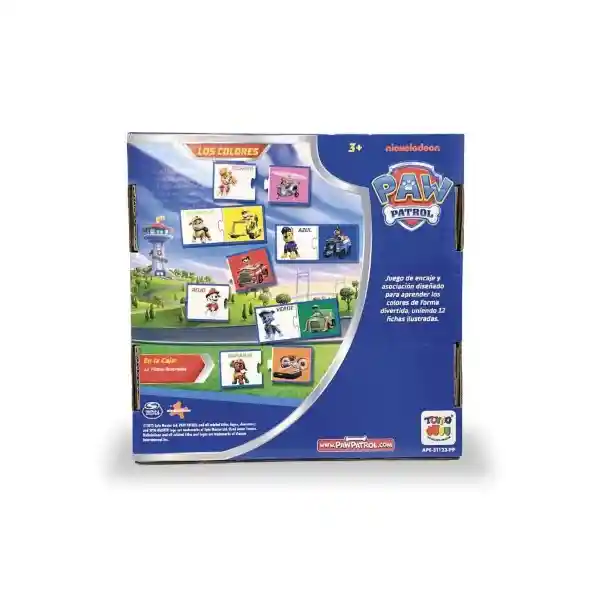 Toyng Juego de Mesa Los Colores Paw Patrol