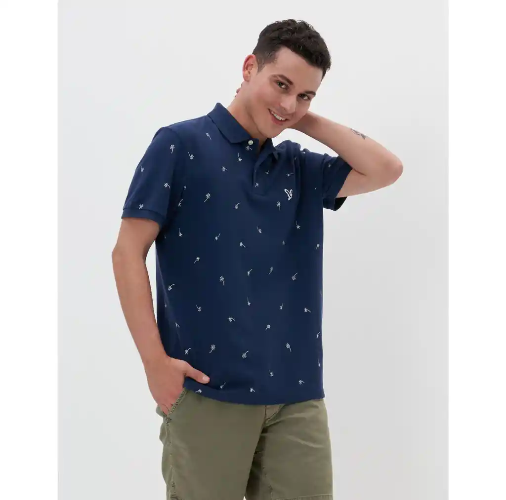 Camisa Polo Hombre Azul T MEDIUM 400387150747 American Eagle