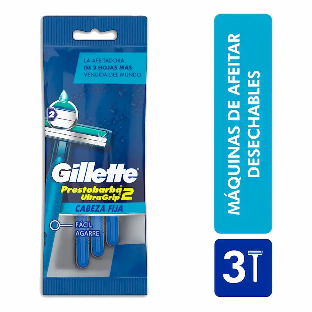 Gillette Prestobarba Máquinas Para Afeitar Desechables X 3