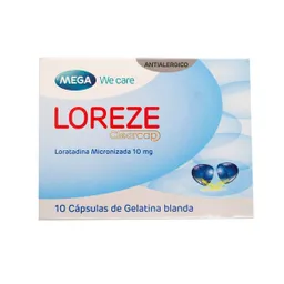 Loreze Loratadina 10 Mg X 10 Caps +++