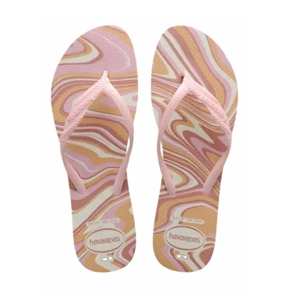 Sandalia Havaianas Mujer Fantasia Style Fc Pr Blanco/rosa Talla 37/38