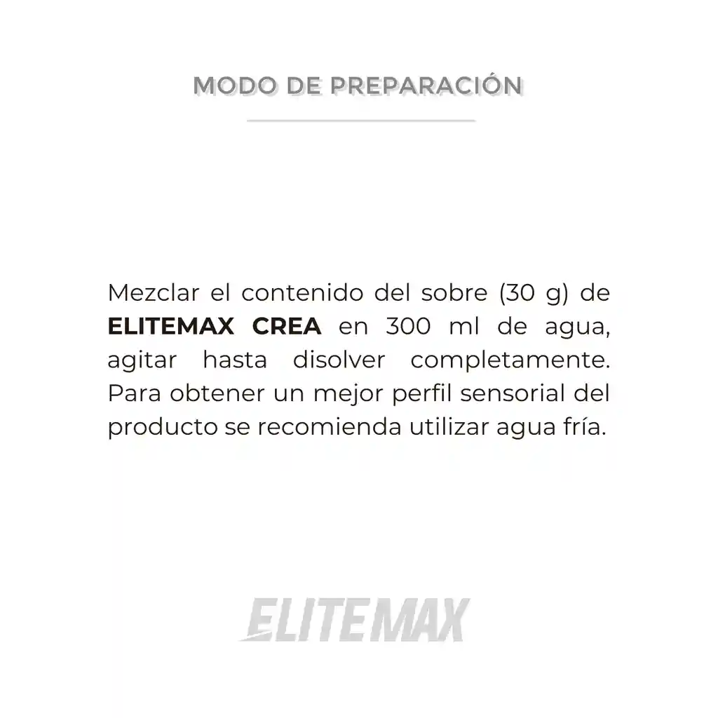 Elite Max Suplemento Dietario Crea