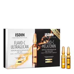 Isdinceutics Flavo-C Sérum Día y Noche Ultraglican y Melatonin