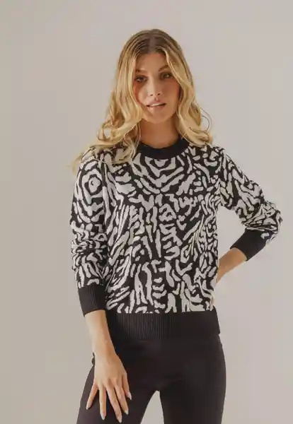 Saco Tejido Cerrado Estampado 1 L