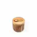 Recipiente Para Especias en Acacia Con Cuchara Ambiente Gourmet