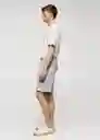 Short Funchal Gris Claro Vigoré Talla S Hombre Mango