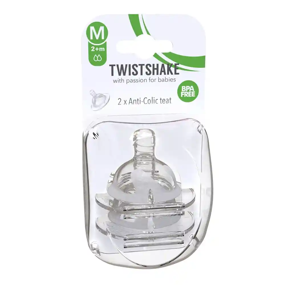 Twistshake Tetina Anti-Colic Teat Medium 2 +m