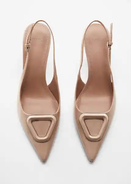 Zapatos Franie Nude Talla 35 Mujer Mango