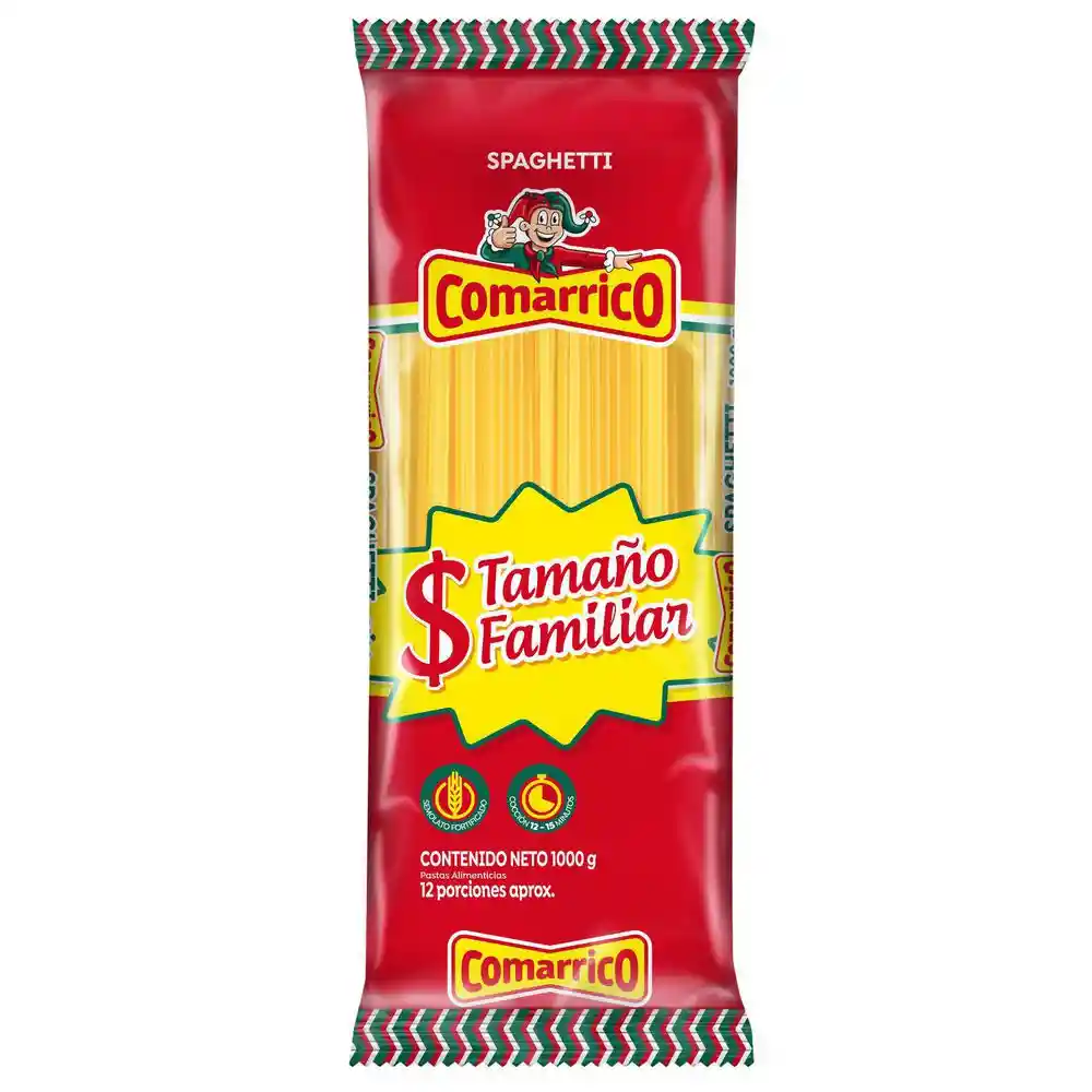 Comarrico Pasta Spaghetti Tamaño Familiar