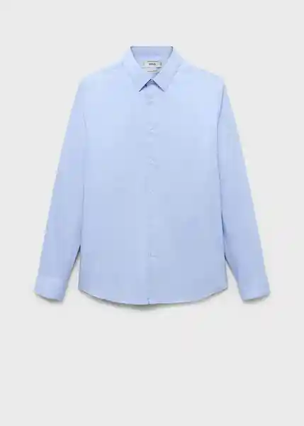 Camisa Emotion Celeste Talla M Hombre Mango