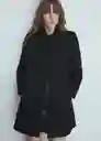 Abrigo Africa Negro Talla 25 Mujer Mango