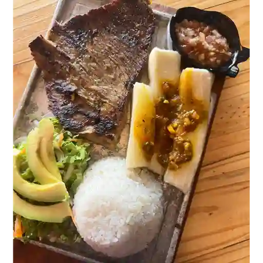 Sobrebarriga asada al carbon