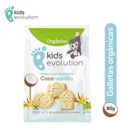 Kids Evolution Galleta Orgánica Infantil Coco Vainilla