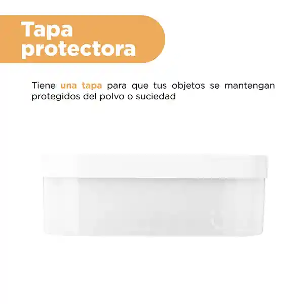 Organizador Serie Silver Gray Gris Claro Grande Miniso