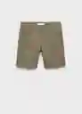 Bermuda Nepto Khaki Talla 42 Hombre Mango