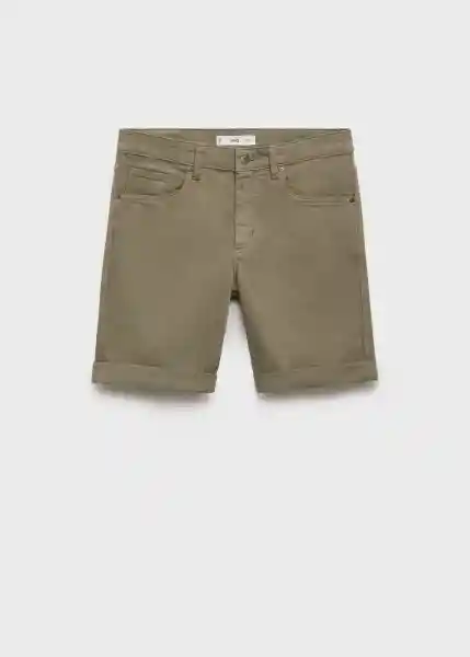 Bermuda Nepto Khaki Talla 42 Hombre Mango
