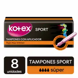 Kotex Tampones Sport Super con Aplicador