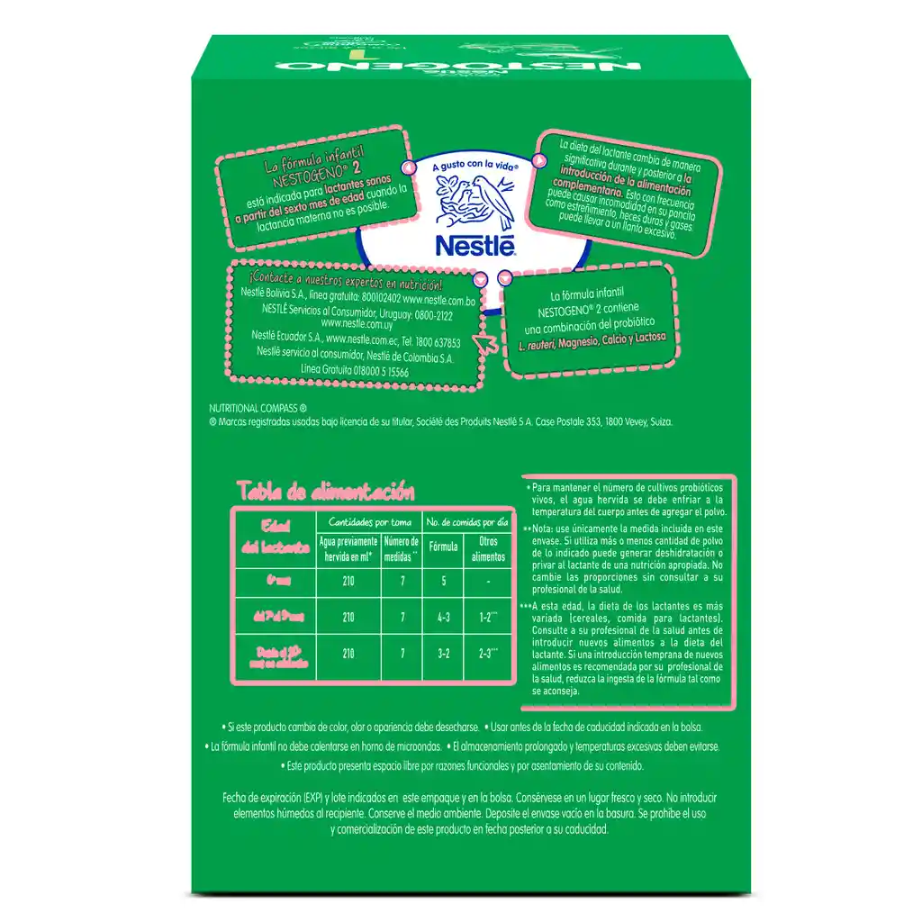 Fórmula infantil NESTOGENO Etapa 2 x 1400g