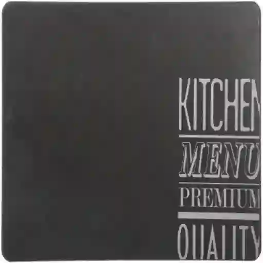 Individual Rectangular. Material: Mdf. Dimensiones: 40 x 30  cm. Color: Negro. Diseño Kitchen. Sku 3560234503601