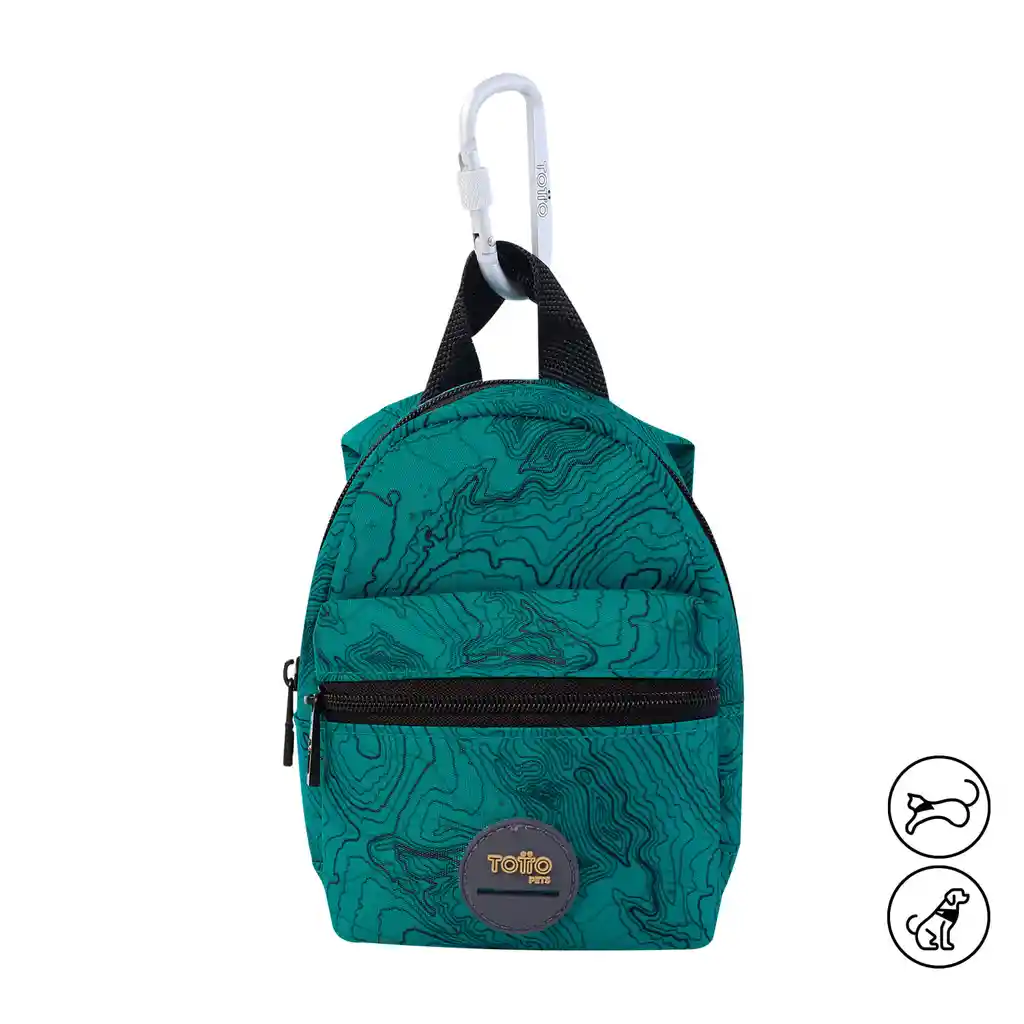 Mini Morral Para Mascota Mini Gary Verde