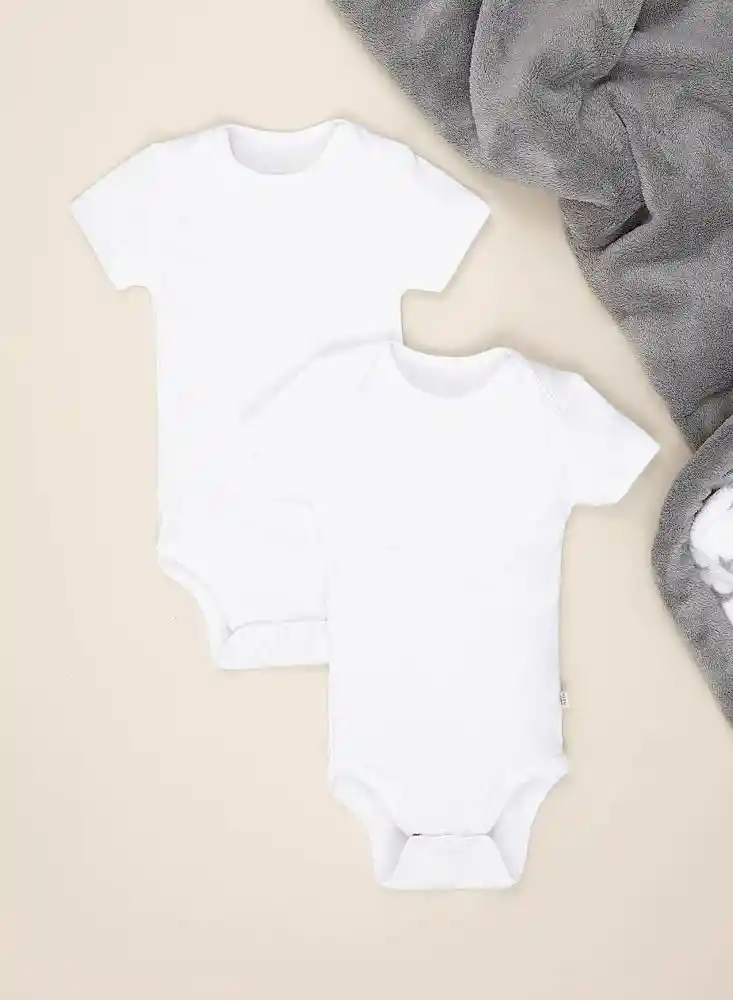 Body Para Bebe Niña X2 6/9 Meses-blanco900