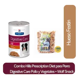 Combo Hills Diet Digestive Care Pollo/Vegetales + Wolfmini Hígado