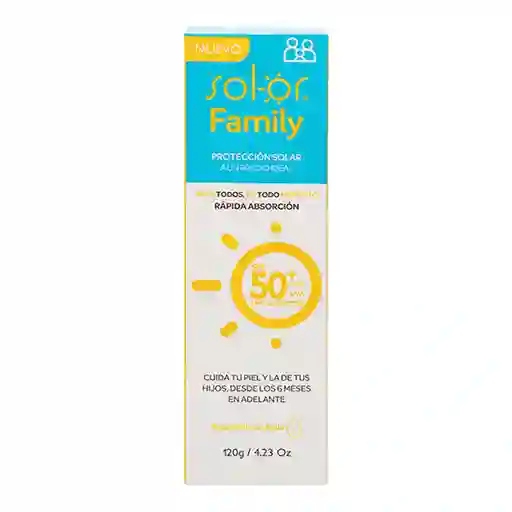 Bloqueador Sol-or Family Spf