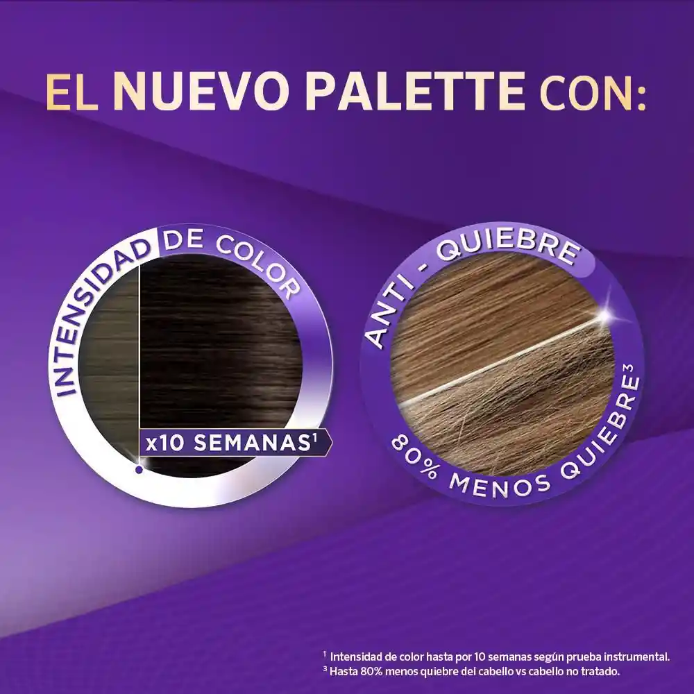 Palette Color Creme Tinte Intensive Castaño Oscuro 3-0 Kit Doble