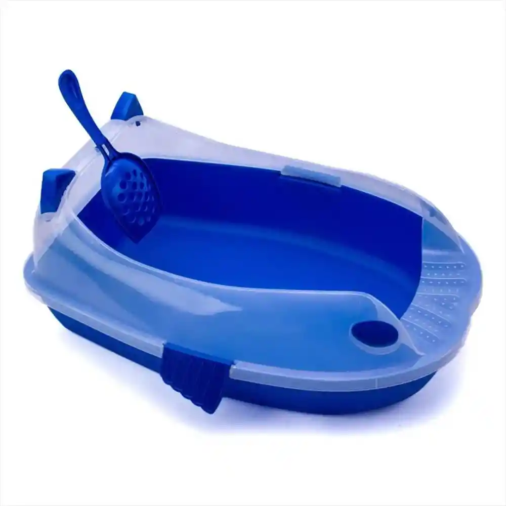 Caja Arenera Plastica + Pala Color Azul Armaty