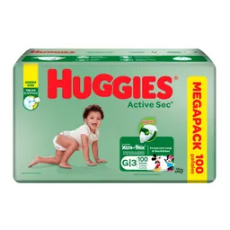 Huggies Pañal Active Sec Etapa 3/G 100 Und