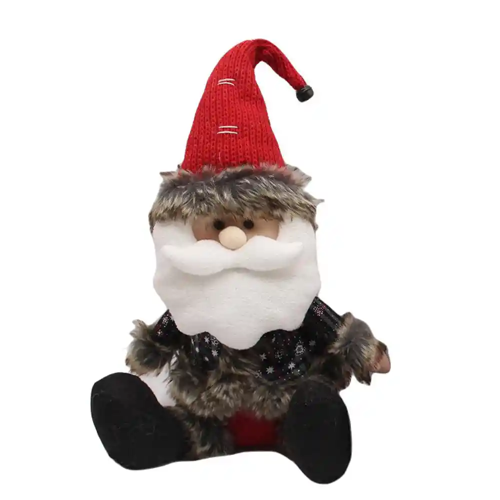Adorno Papá Noel Muñeco de Nieve y Alce Sentados Finlandek Hb-240225abc