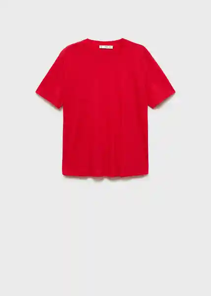 Camiseta Lenu Rojo Talla M Mujer Mango