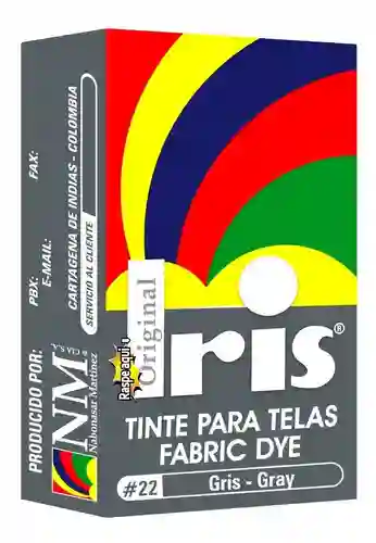 Iris Tinte para Telas Color Gris N°22