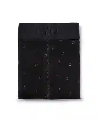 Bóxer Music Negro Sombrio Ultraoscuro Talla M Chevignon