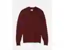 Suéter Hombre Tejido Vinotinto Talla Medium American Eagle