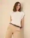 Camiseta Crudo Nevisca Claro Talla L 601G025 Esprit