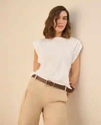 Camiseta Crudo Nevisca Claro Talla L 601G025 Esprit