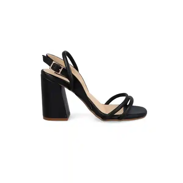 Sandalias Tacón Montse Negro Talla 39