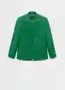 Blazer Americana Otero Verde Talla M Mujer Mango