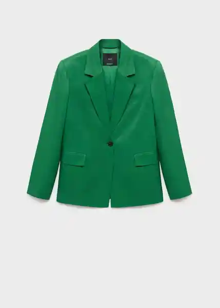 Blazer Americana Otero Verde Talla M Mujer Mango