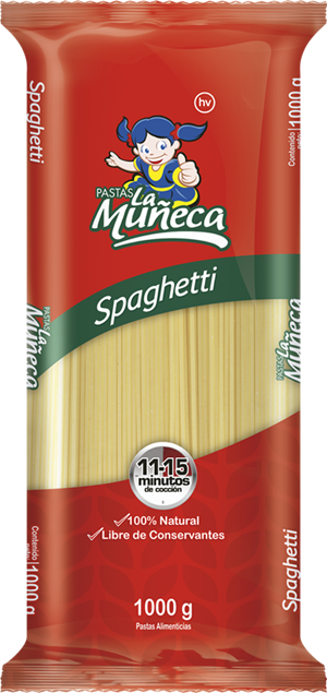 muñeca espaguetis