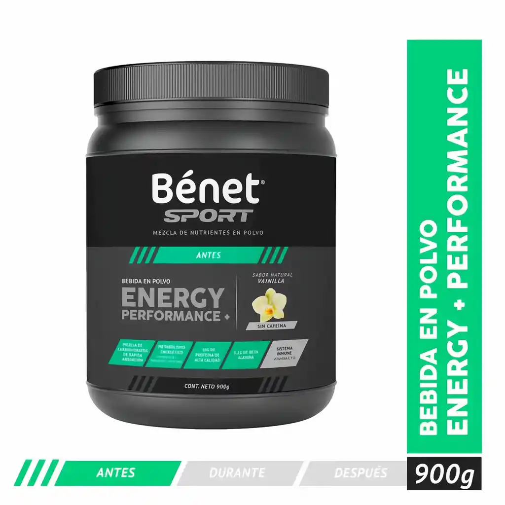  Benet  Bebida Sport Preworkout Vainilla 